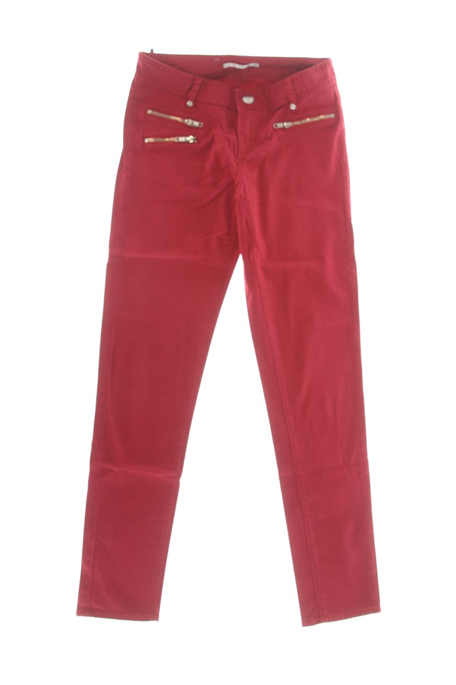 Jeans DDP de la taille 36, de couleur rouge de denim