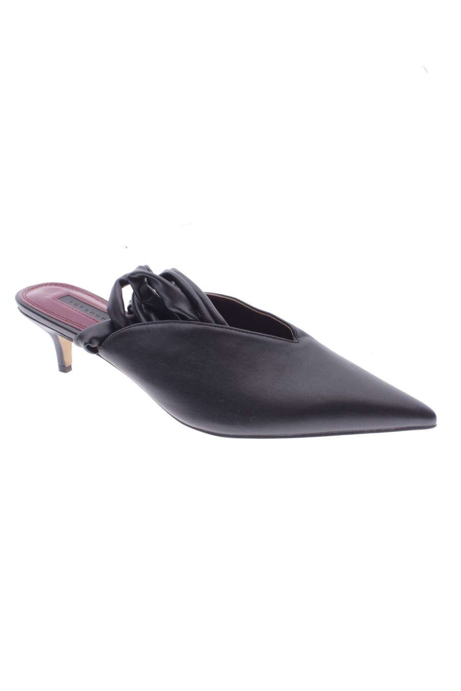 Sandalias tacon de Topshop de la talla 39, de color negro de