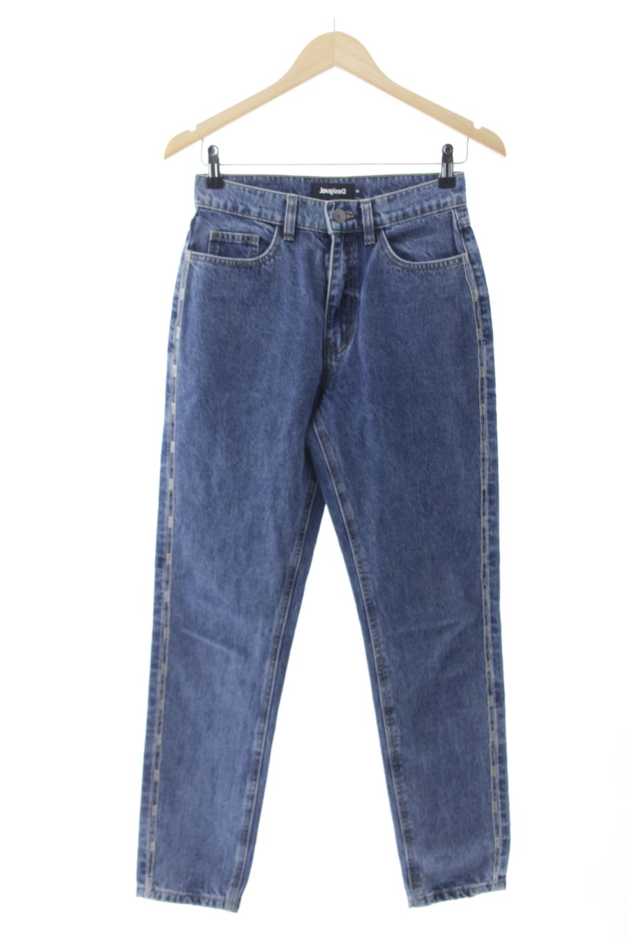 Jeans Desigual de la taille 34, de couleur bleu de denim