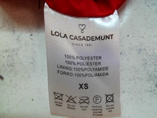 Chaleco de abrigo de LOLA CASADEMUNT de la talla XS, de color rojo