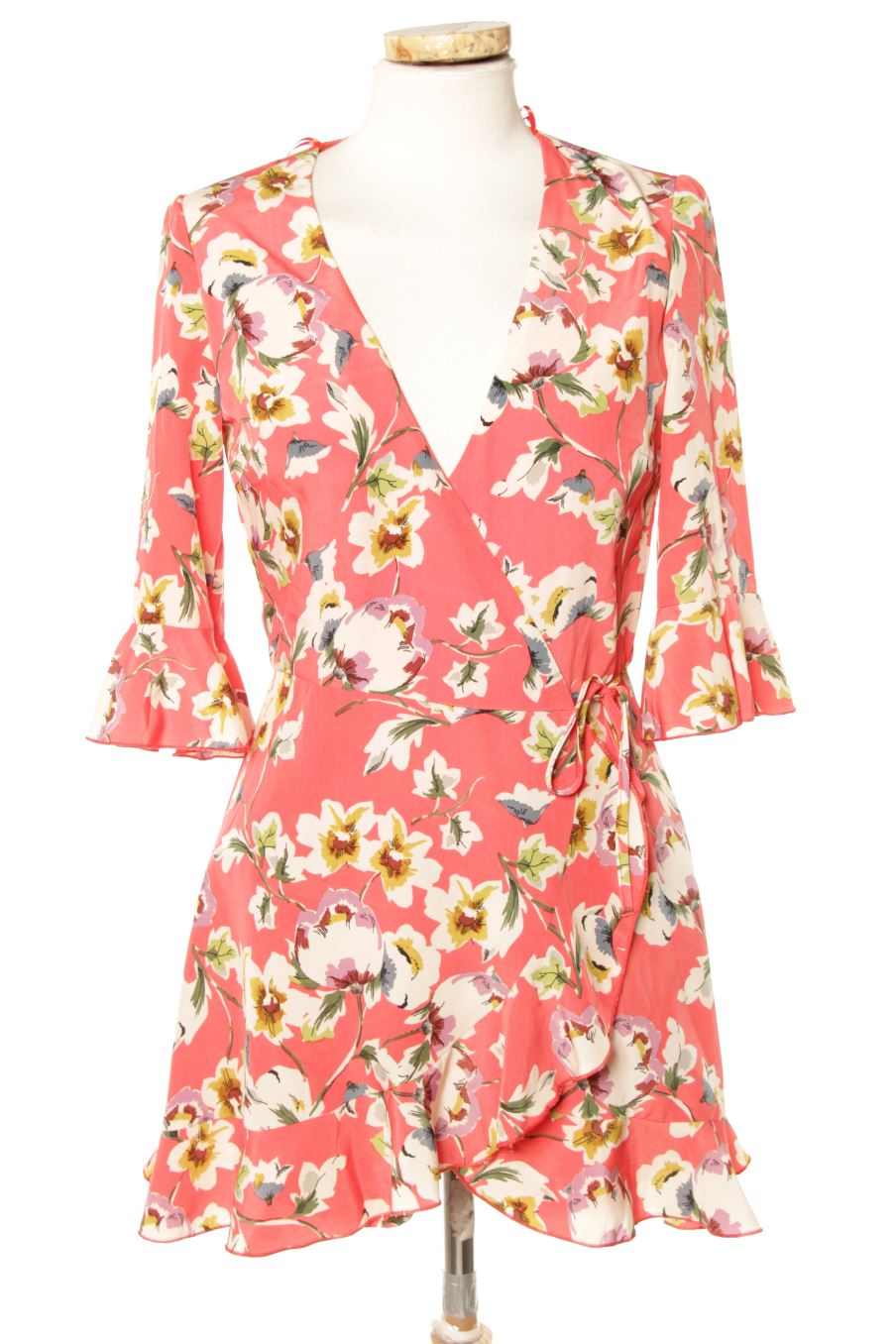 Robe casual Trafaluc de la taille XS, de couleur fleurs