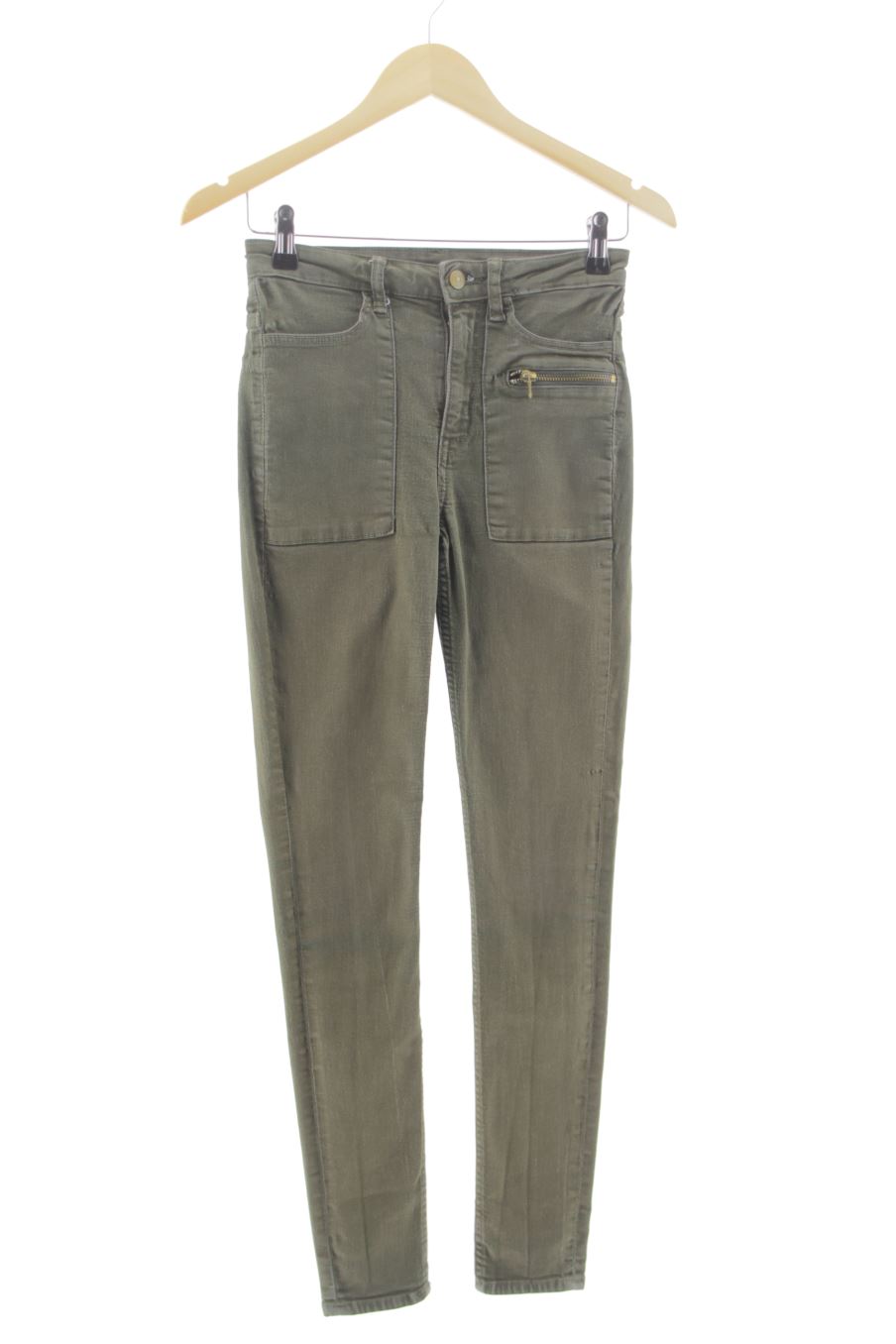 Vaquero de H&M de la talla 36, de color verde de ropa vaquera