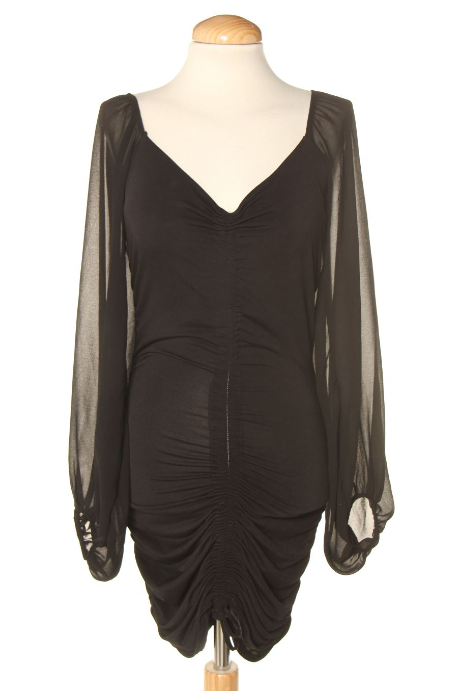 Vestido casual de Made in italy de la talla S, de color negro