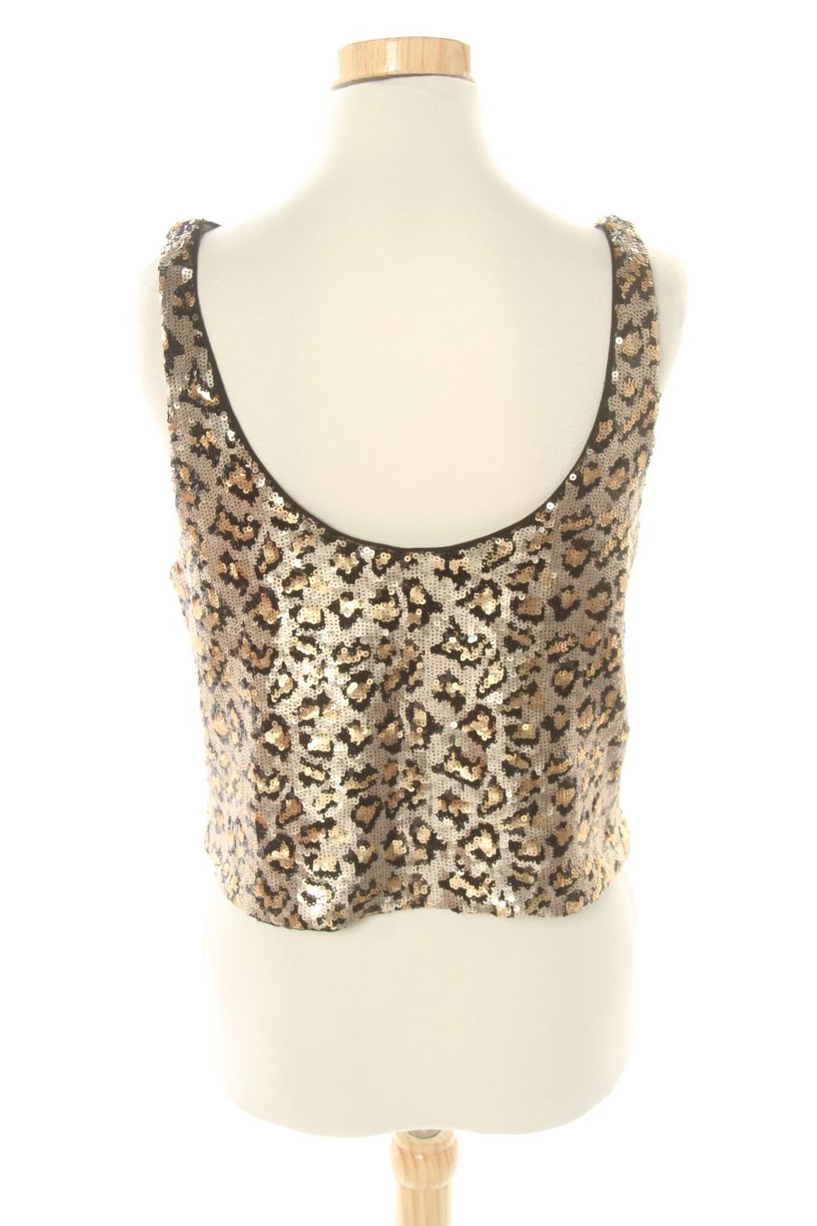 Top de Trf (ZARA) de la talla S, de color animal print