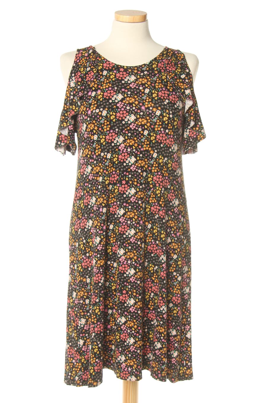 Robe casual Pull & Bear de la taille S, de couleur fleurs