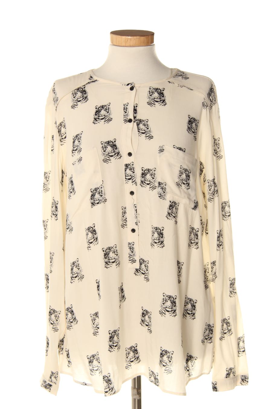 Blouse à manches longues Trafaluc de la taille M, de couleur beige