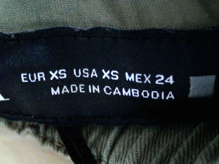 Jeans Zara de la taille XS, de couleur vert de denim