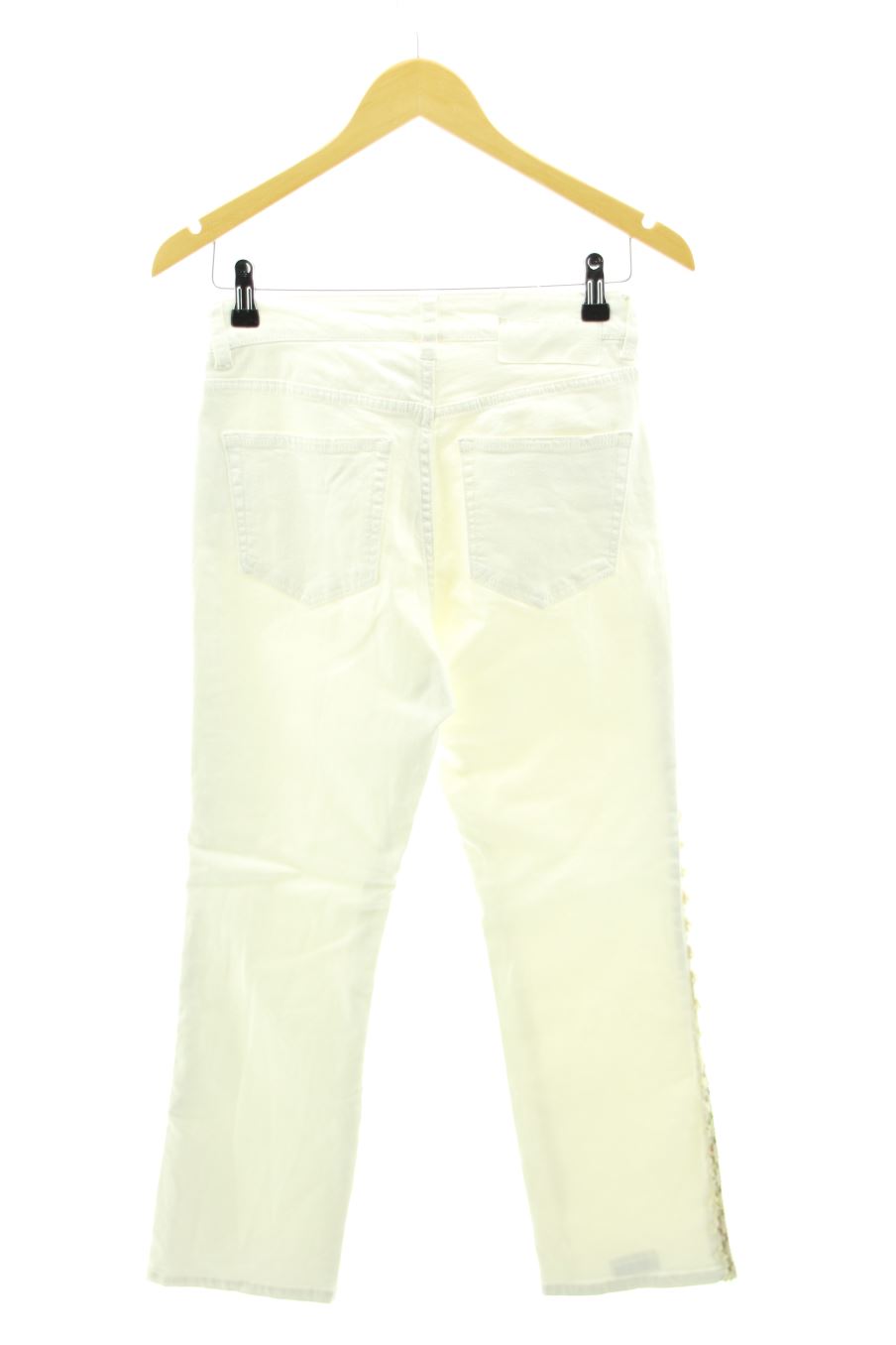Jeans Pull & Bear de la taille 36, de couleur blanc de denim