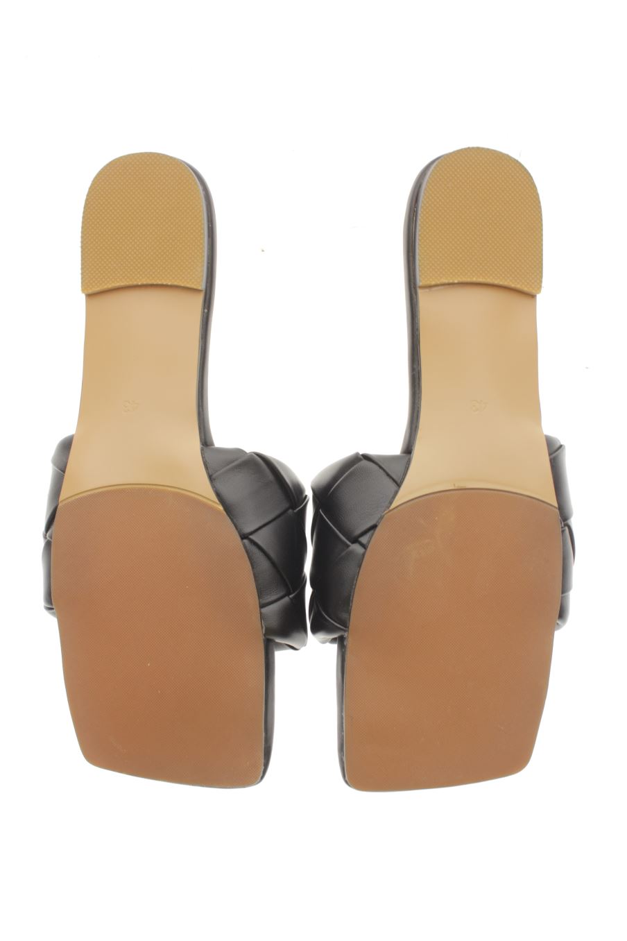 Sandalias planas de LDN de la talla 43, de color negro de