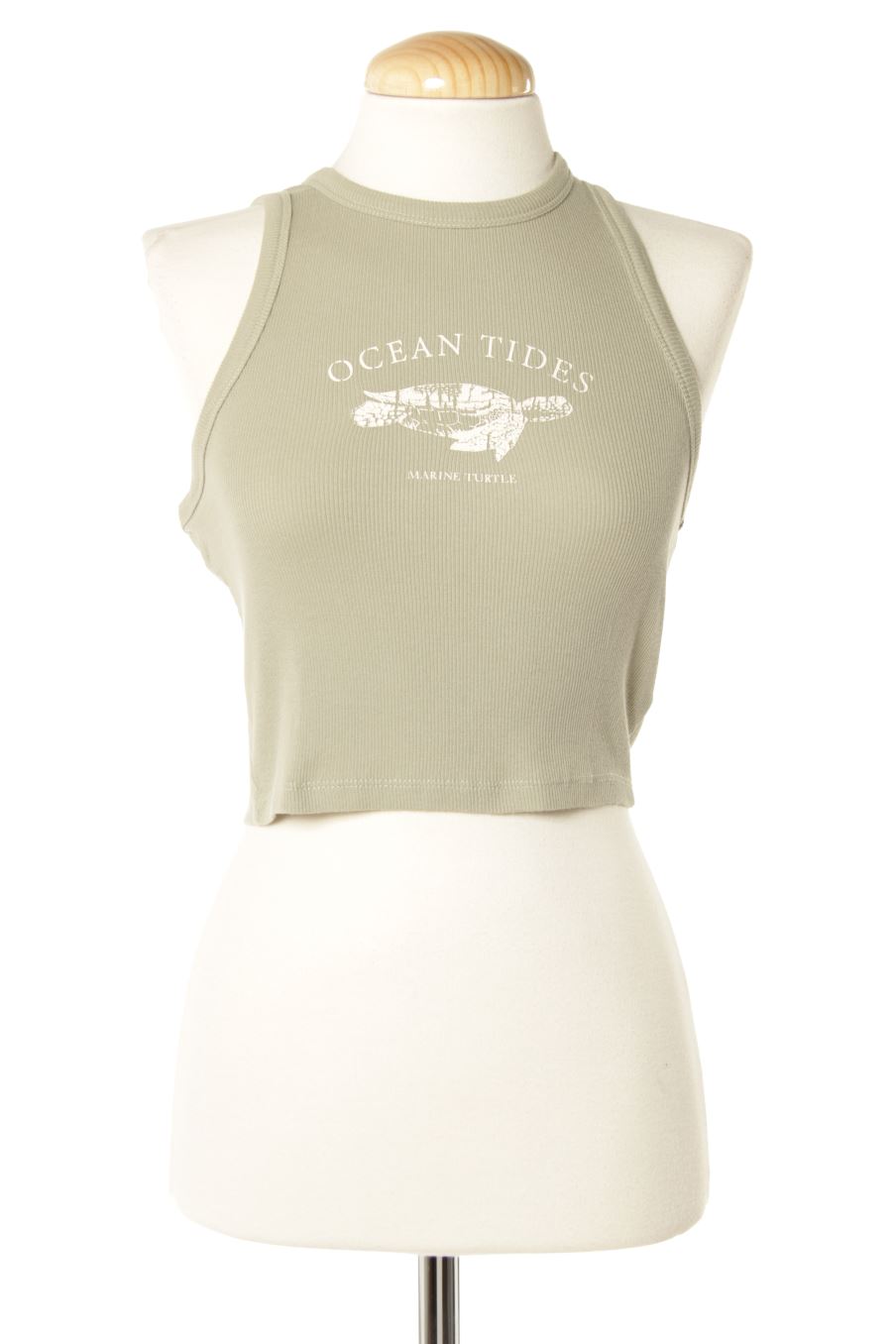 Top Pull & Bear de la taille S, de couleur vert