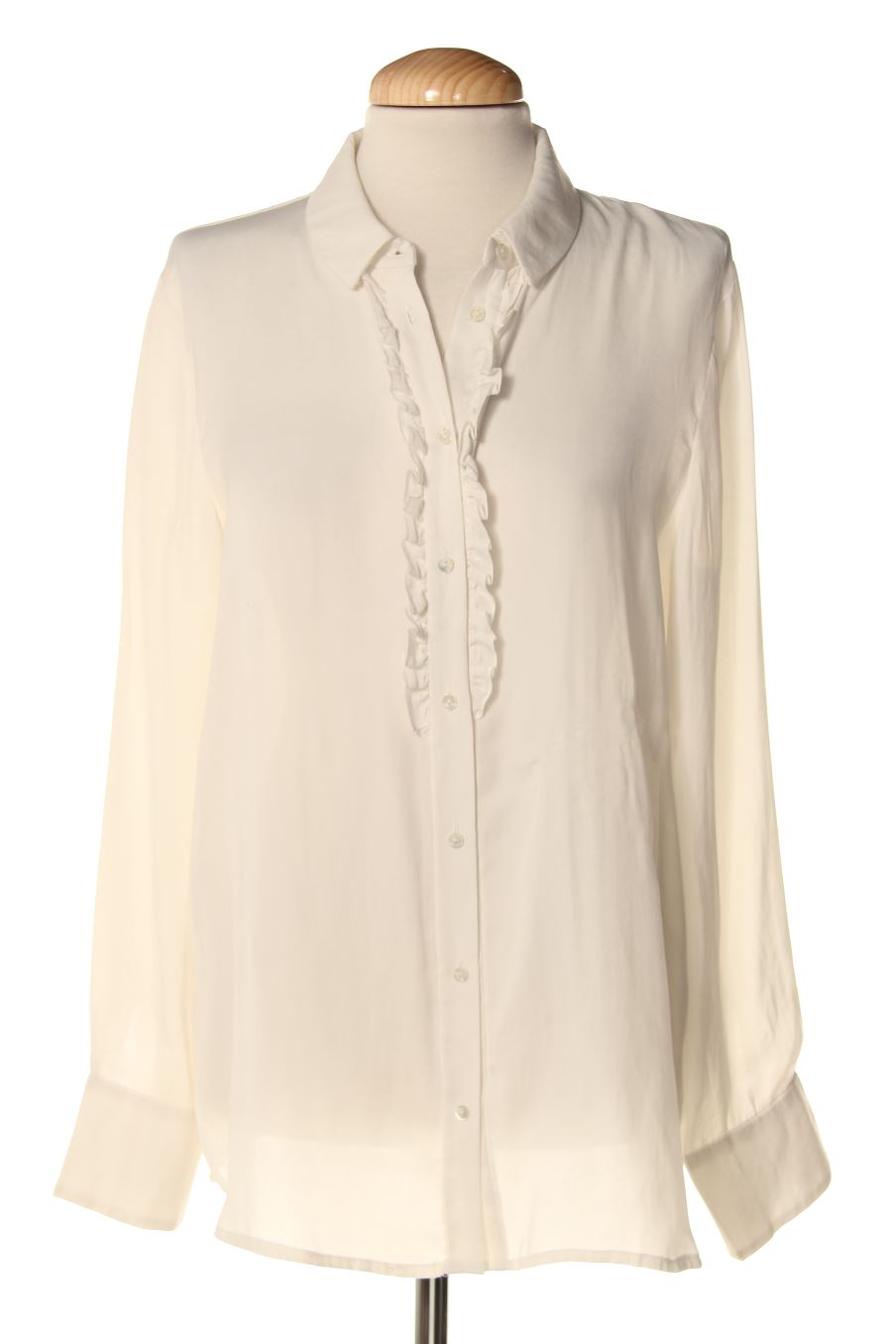 Camisa de Mango de la talla M, de color blanco