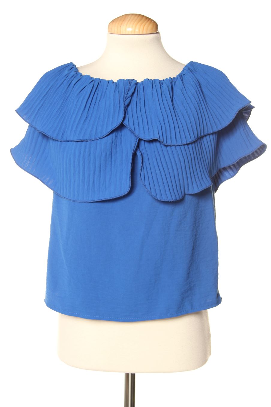 Blouse à manches courtes New collection de la taille S, de couleur bleu