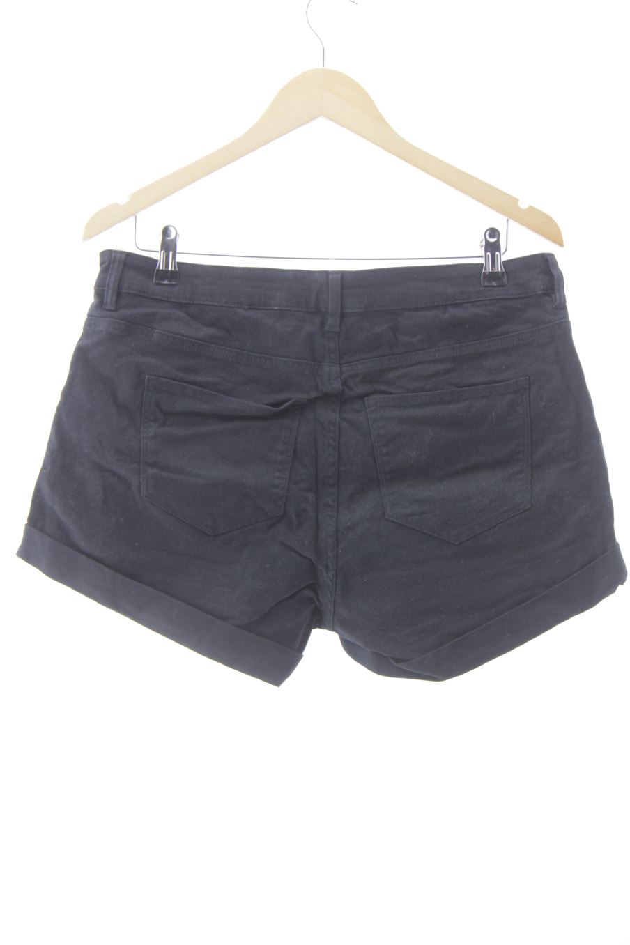 Shorts H&M de la taille 46, de couleur noir de denim