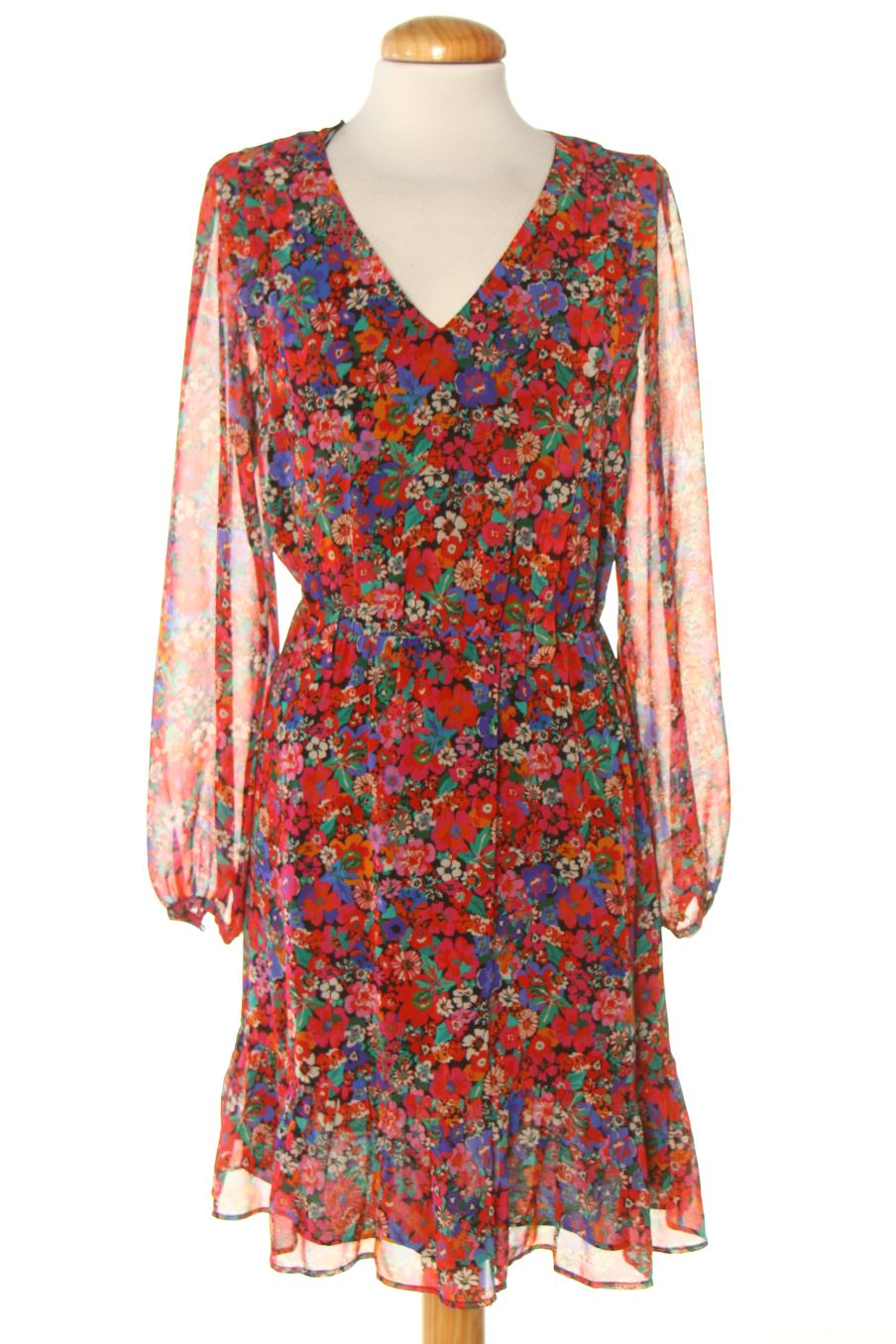 Vestido casual de Naf Naf de la talla 34, de color estampado
