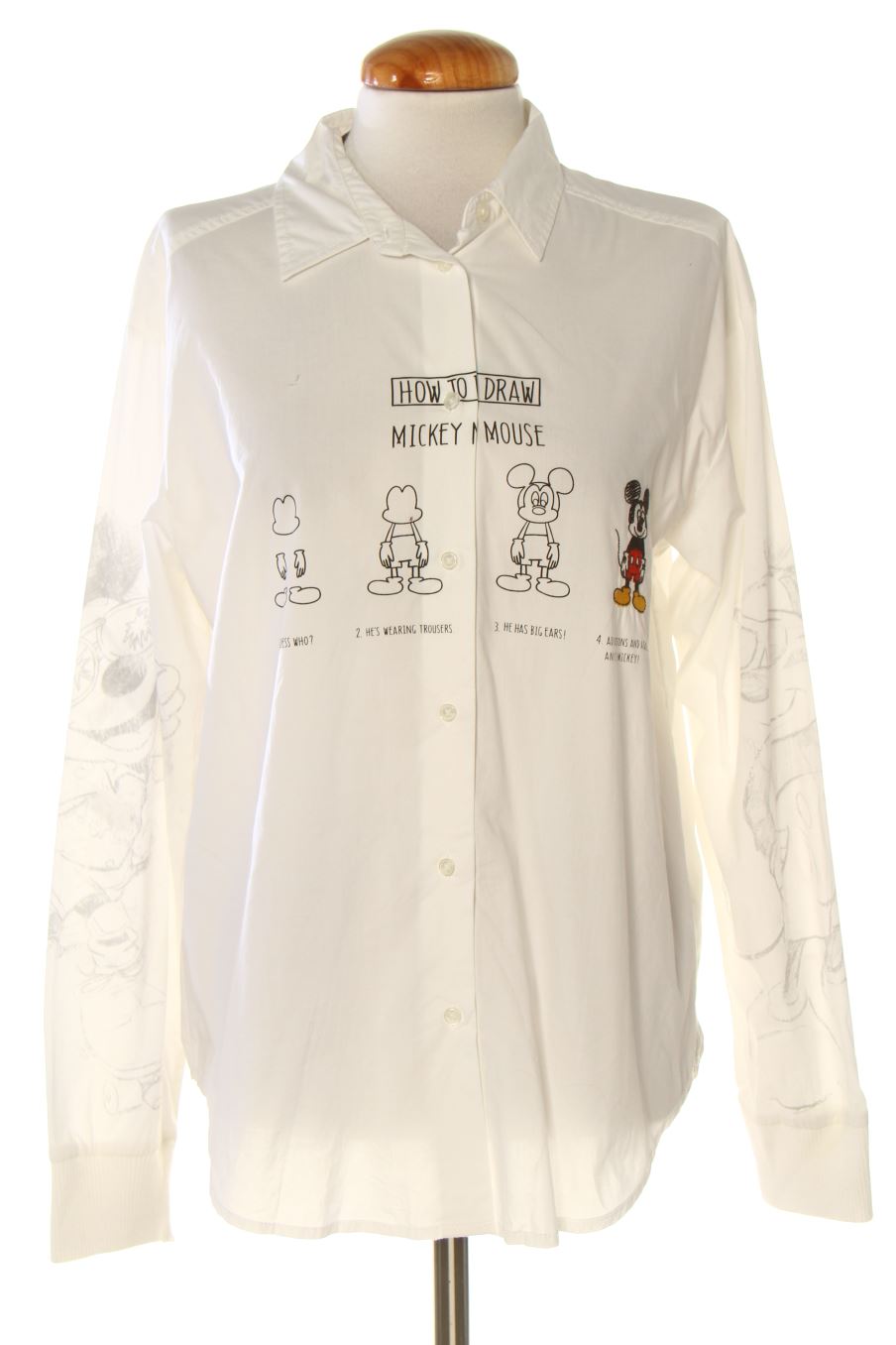Hemd von Disney (DESIGUAL) Größe M, Farbe Weiss, für