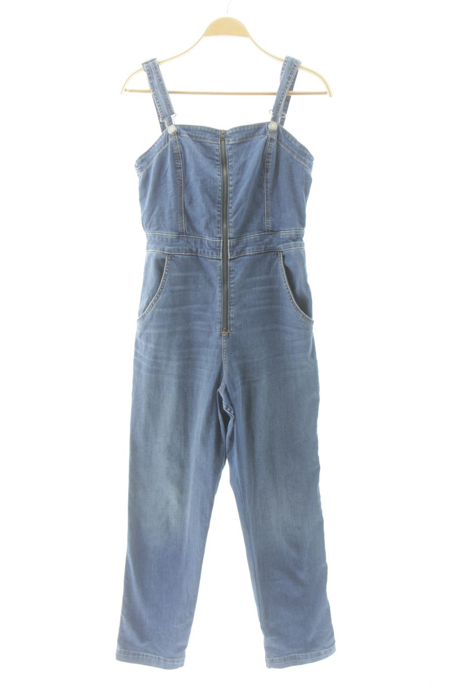 Jumpsuit von Hollister Größe M, Farbe Blau, aus Jeanskleidung für