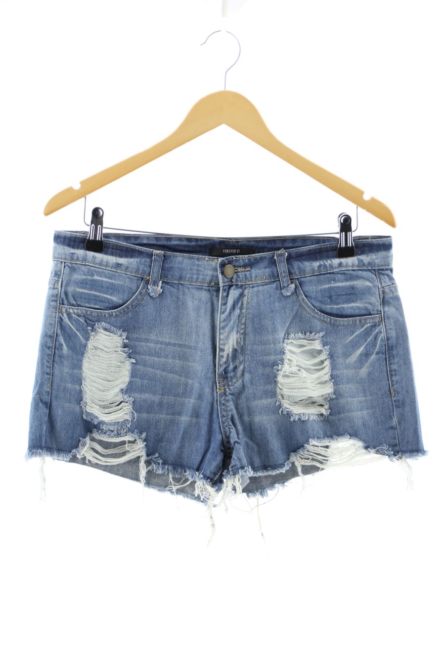 Shorts Forever 21 de la taille 38, de couleur bleu de denim