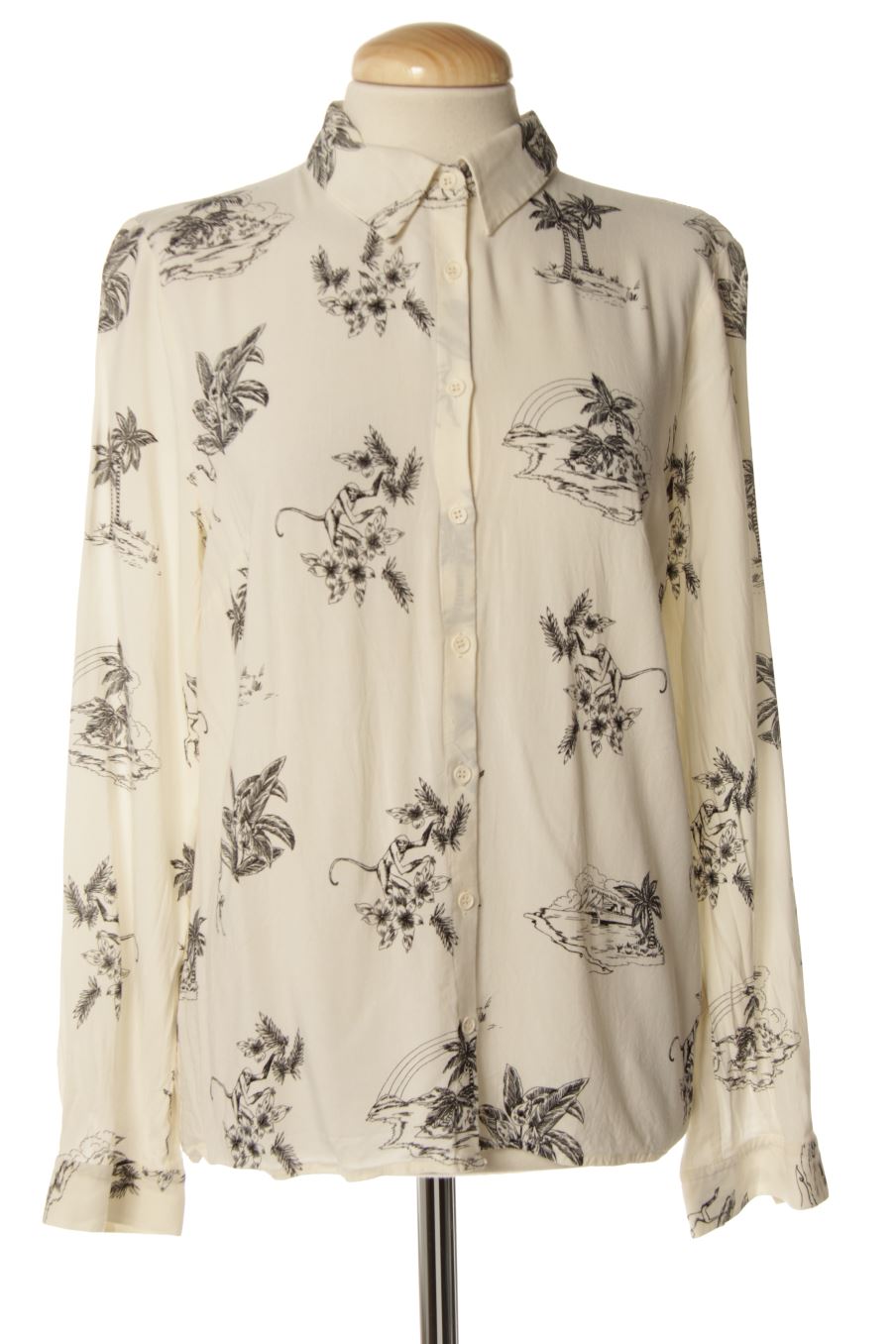 Chemise Surkana de la taille L, de couleur beige
