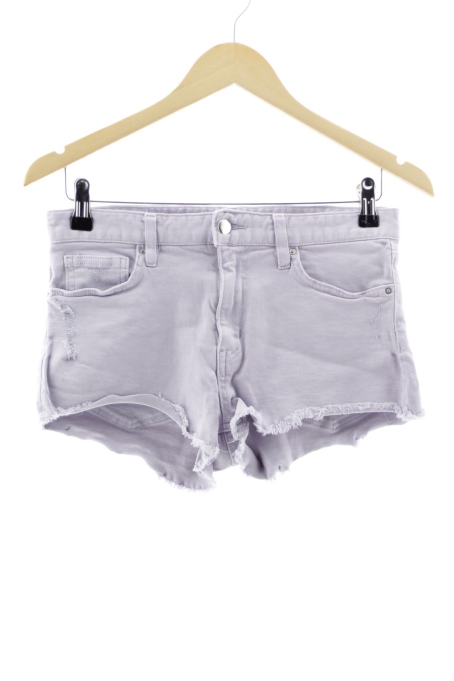 Pantalón corto de H&M de la talla 36, de color morado de ropa vaquera