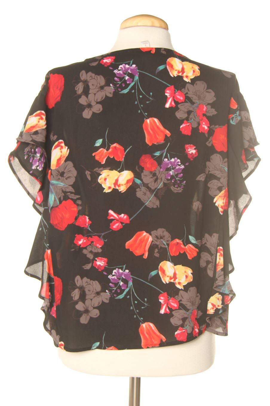 Blouse à manches courtes Amisu de la taille S, de couleur fleurs