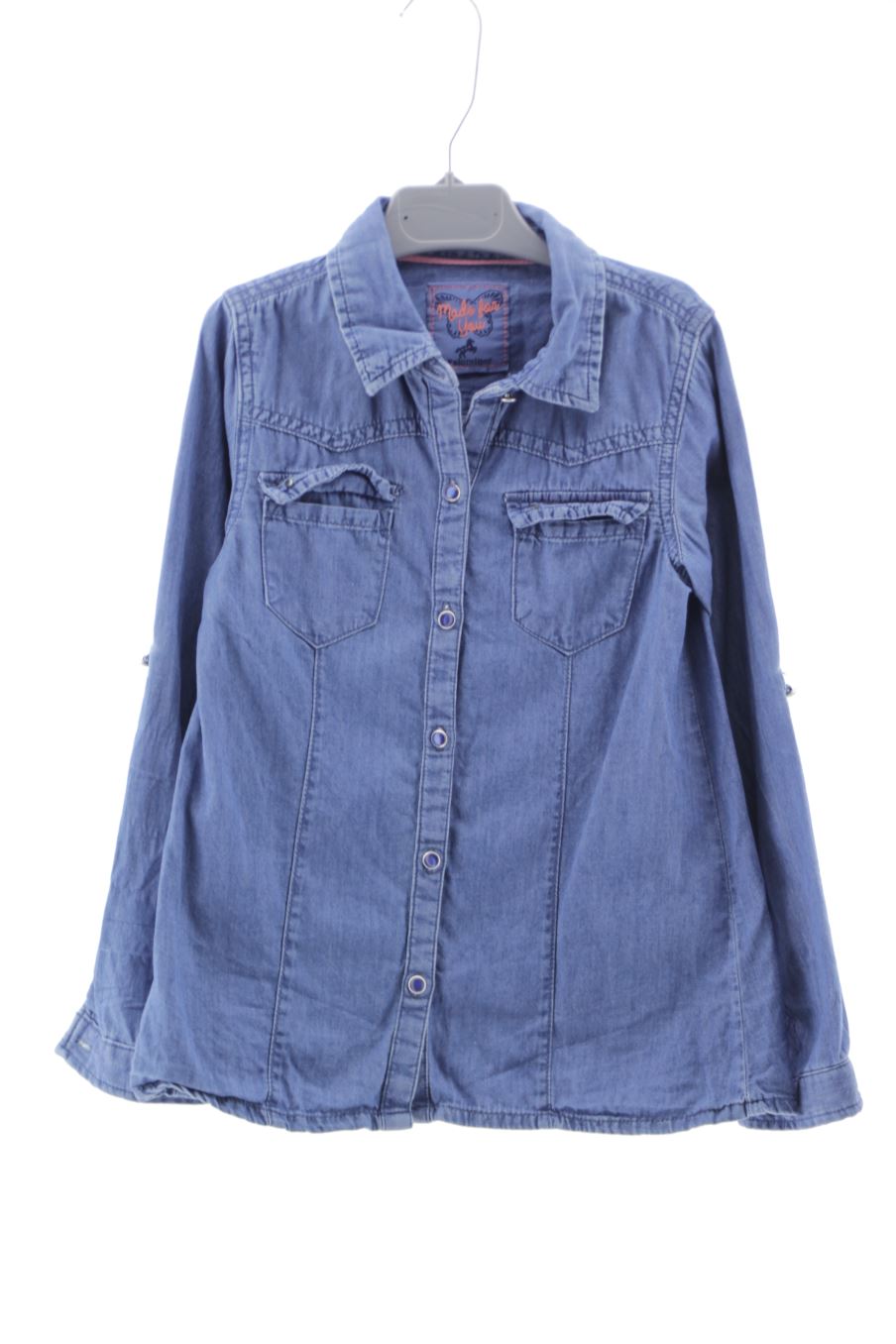 Camisa de manga larga de Palomino (C&A) de la talla 7 años de denim de segunda mano