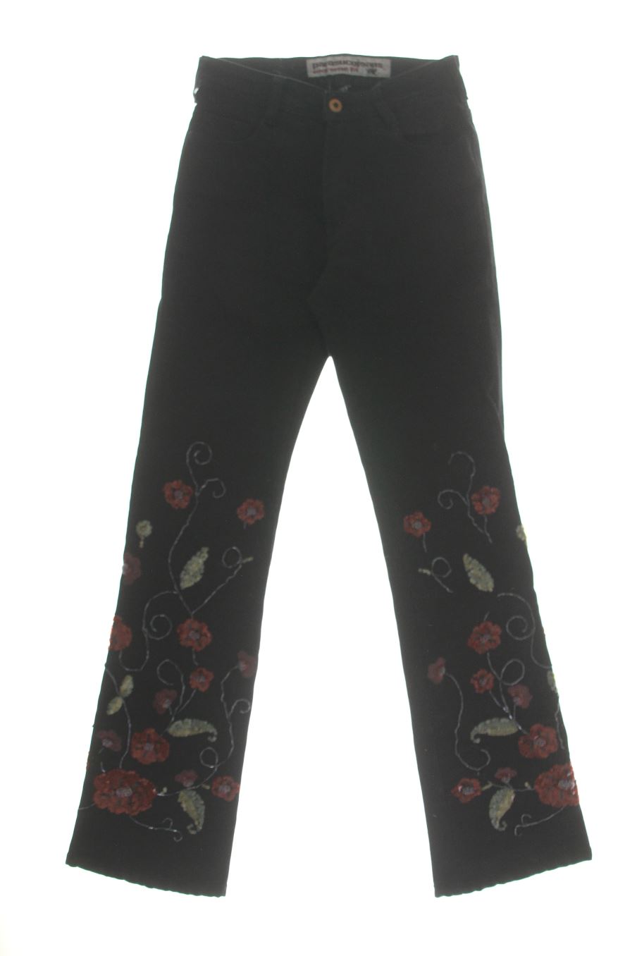 Vaqueros de Parasuco de la talla 36, de color negro de ropa vaquera