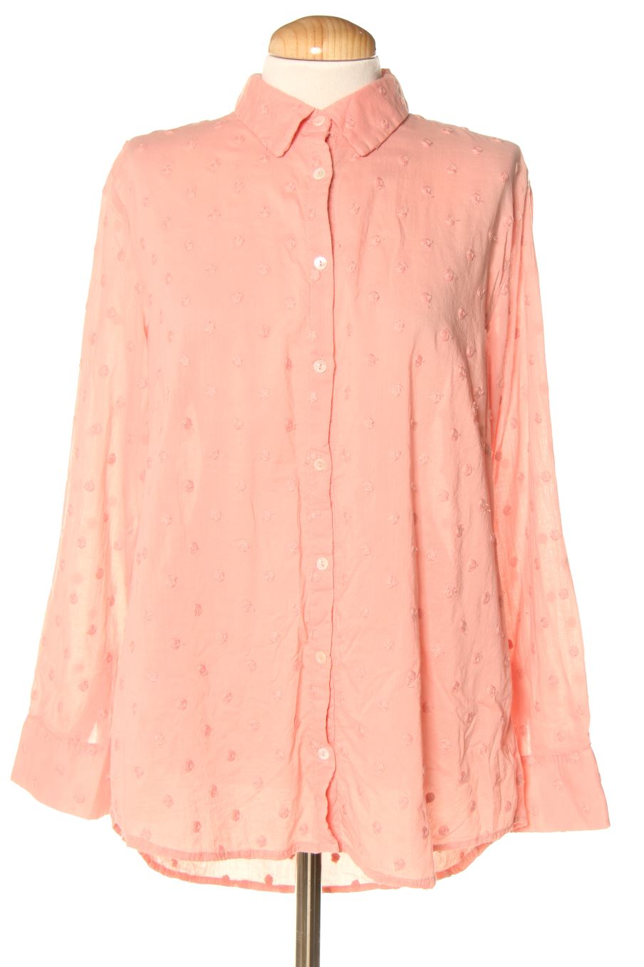 Camisa de Violeta by Mango de la talla S de color rosa