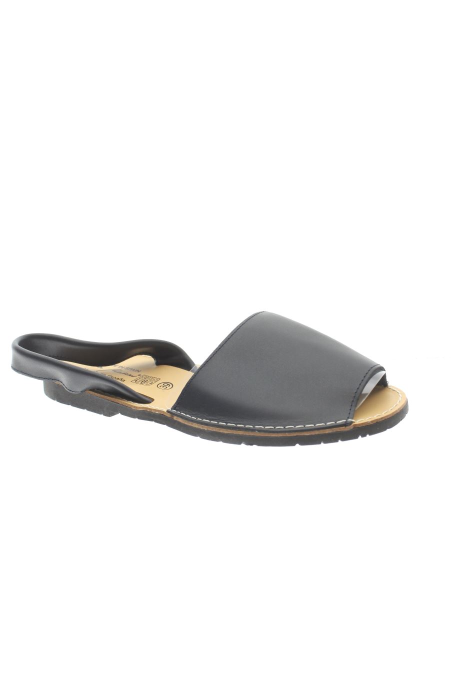 Sandalias planas de Eva Mañas de la talla 39, de color negro de