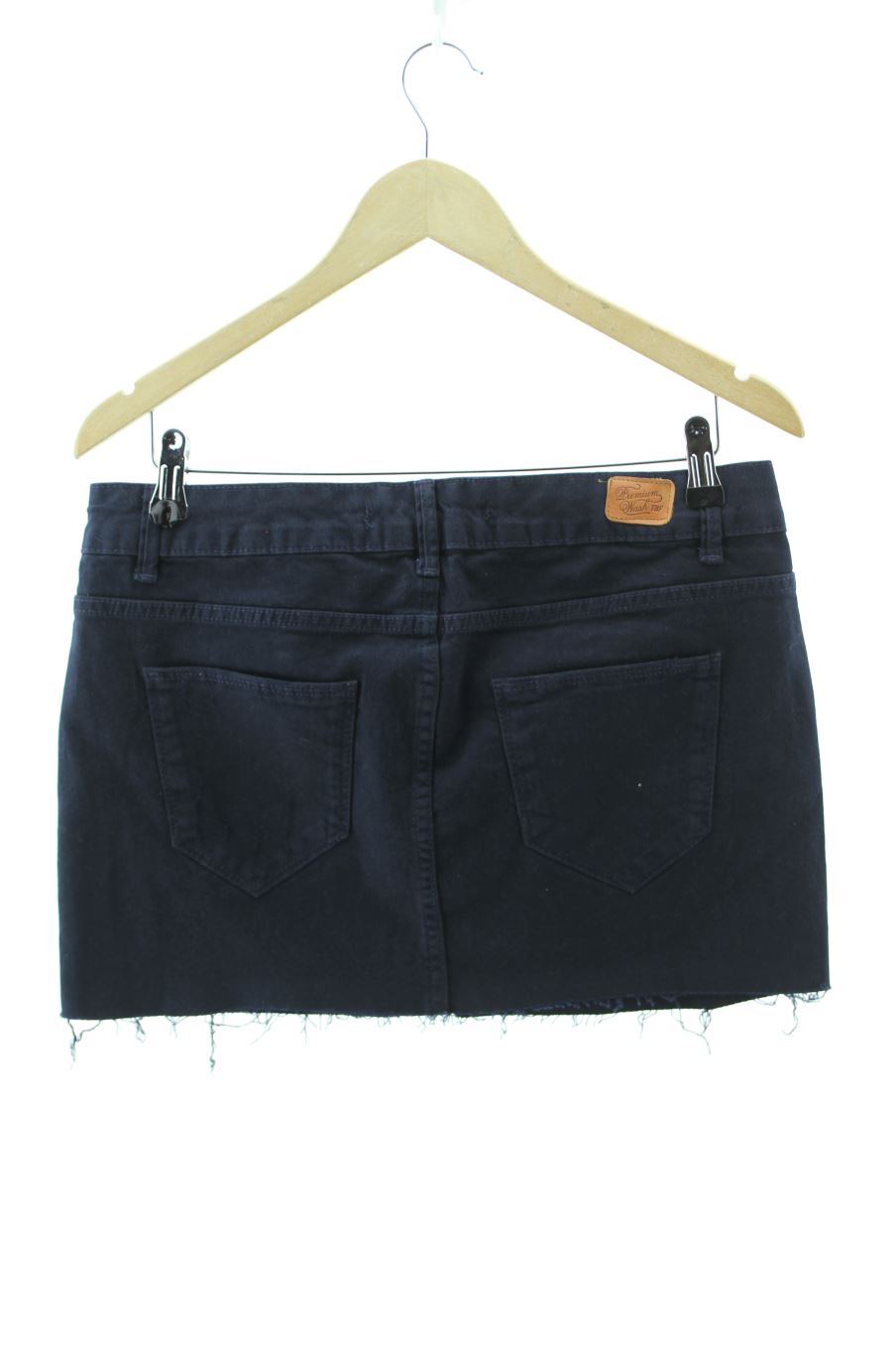Jupe Trafaluc de la taille 40, de couleur bleu marine de denim