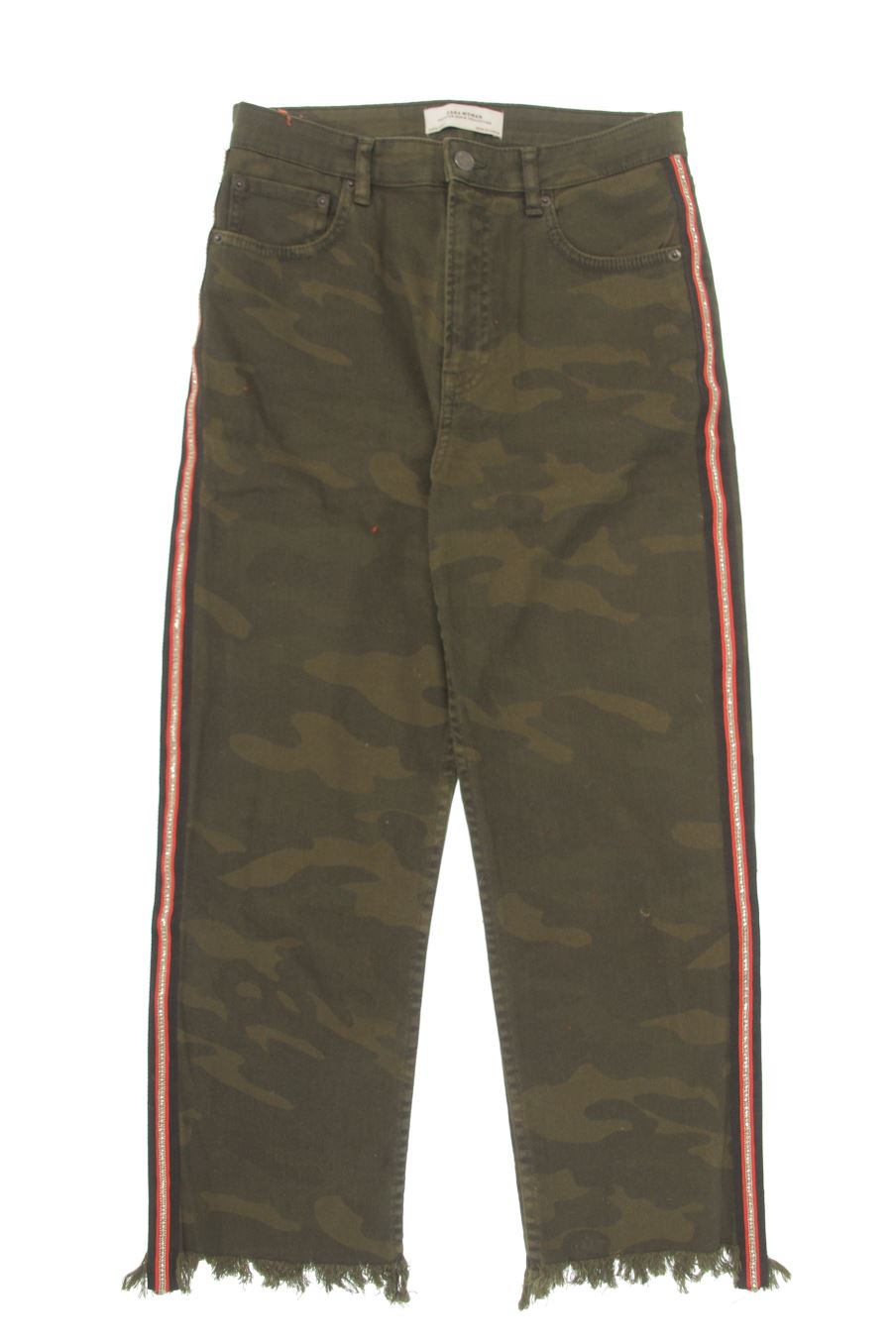 Vaqueros de Zara de la talla 36, de color verde de ropa vaquera