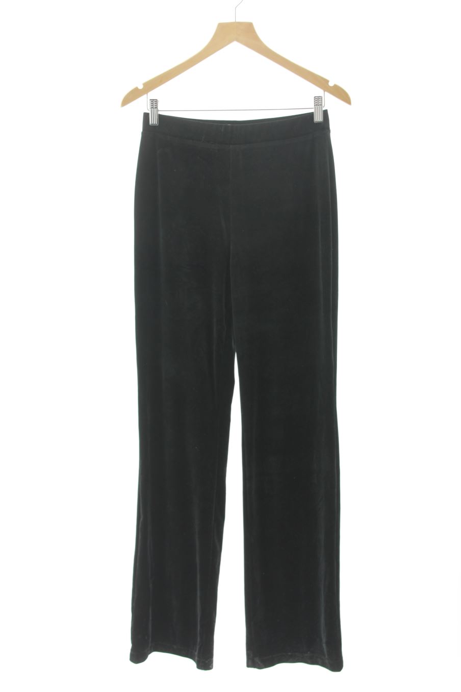 Pantalón de Mango de la talla M, de color negro de terciopelo