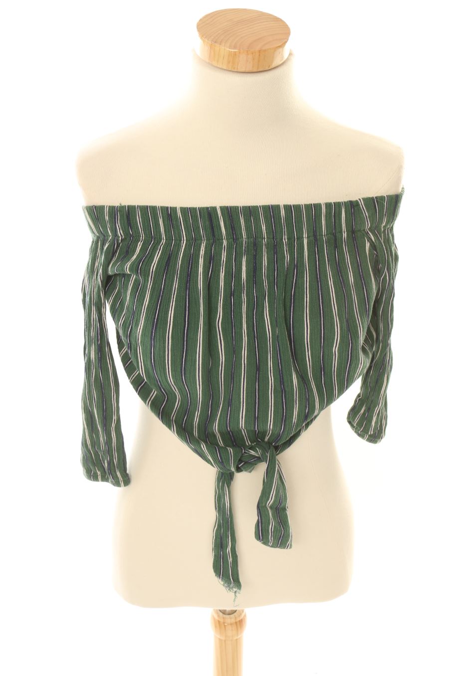 Blouse à manches courtes Pull & Bear de la taille S, de couleur rayures