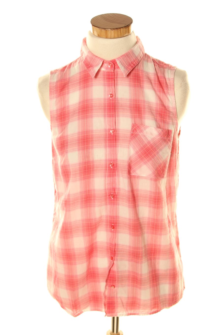 Camisa sin mangas de Camaieu de la talla M, de color cuadros