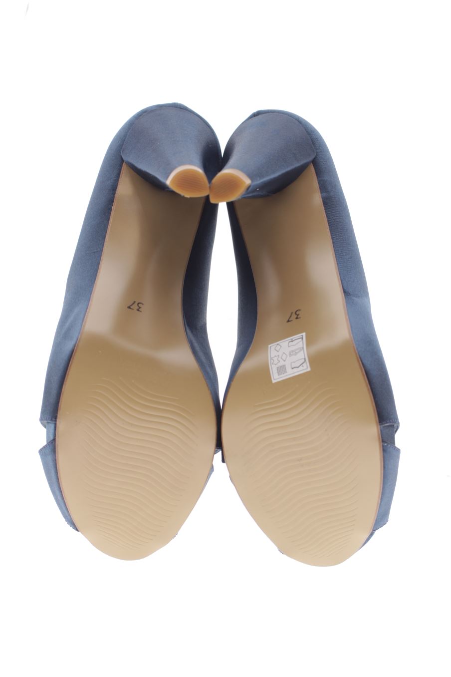 Zapatos de tacon de dina Belve de la talla 37, de color azul de