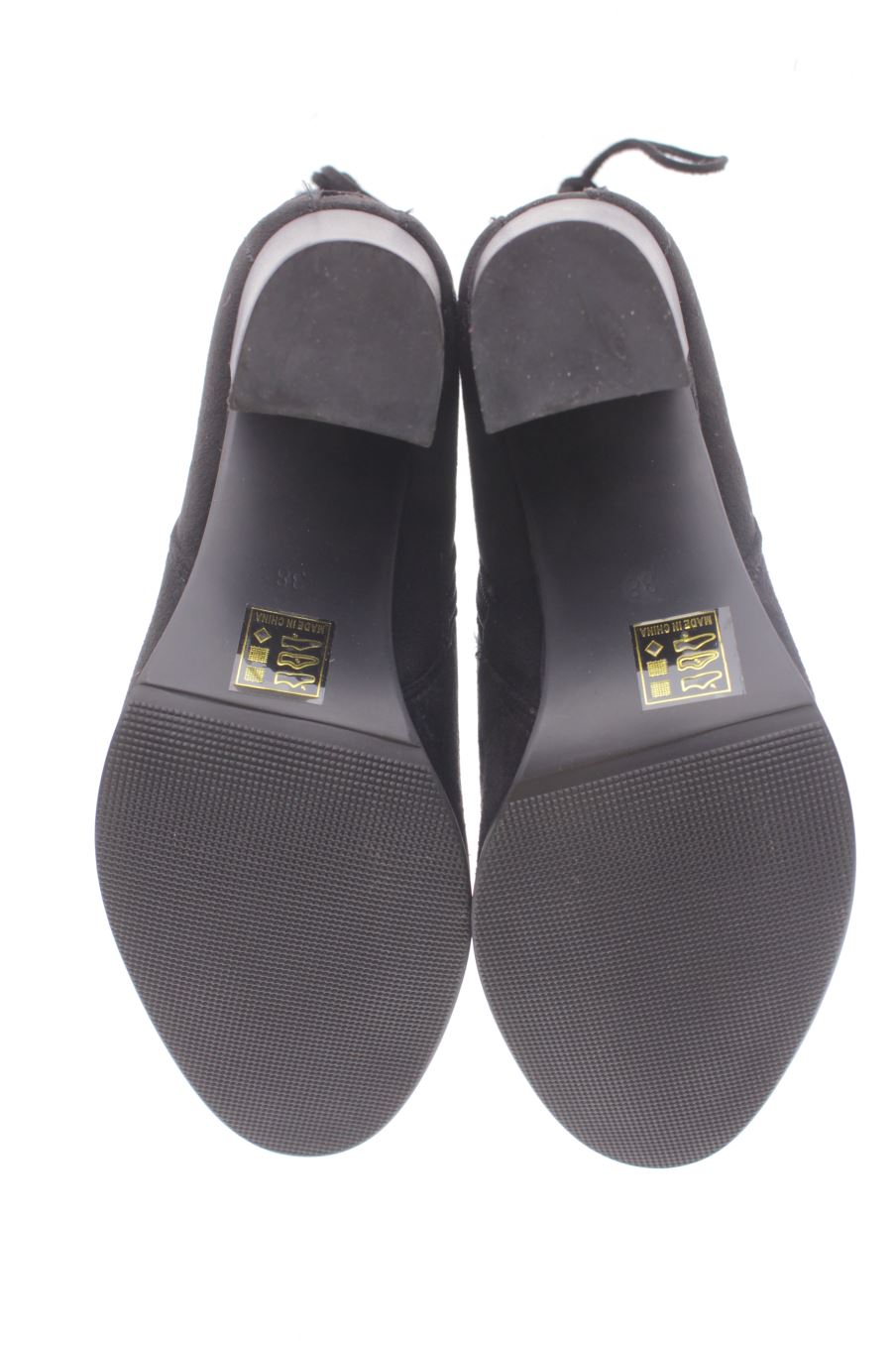 Botines de Ideal Shoes de la talla 38, de color negro de