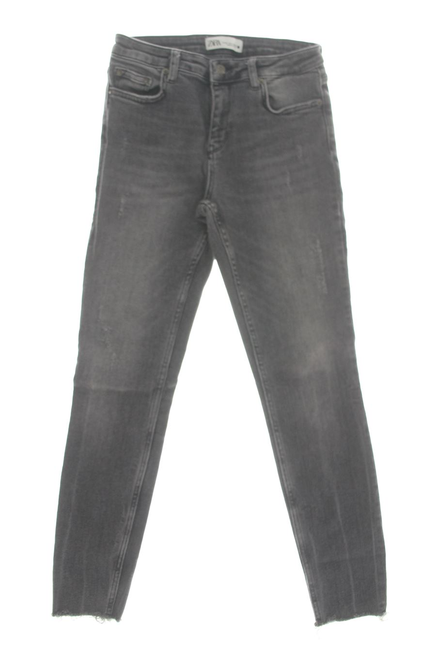 Jeans Zara de la taille 36, de couleur gris de denim