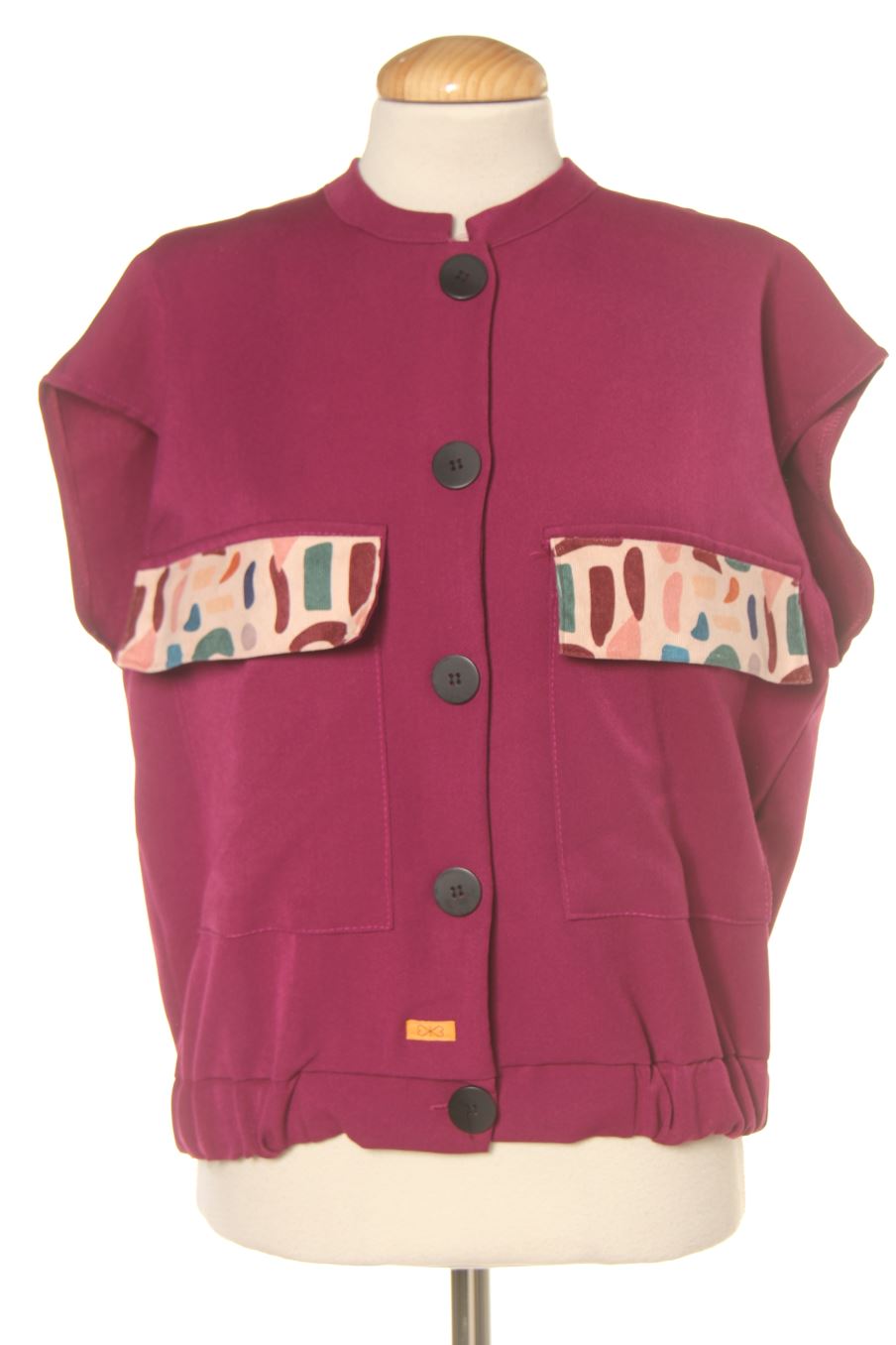 Chaleco de tela de EETDG (El espejo te dice guapa) de la talla XL, de color morado