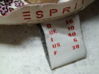 Aufwändiger Rock von Esprit Größe 38, Farbe Weiss, für