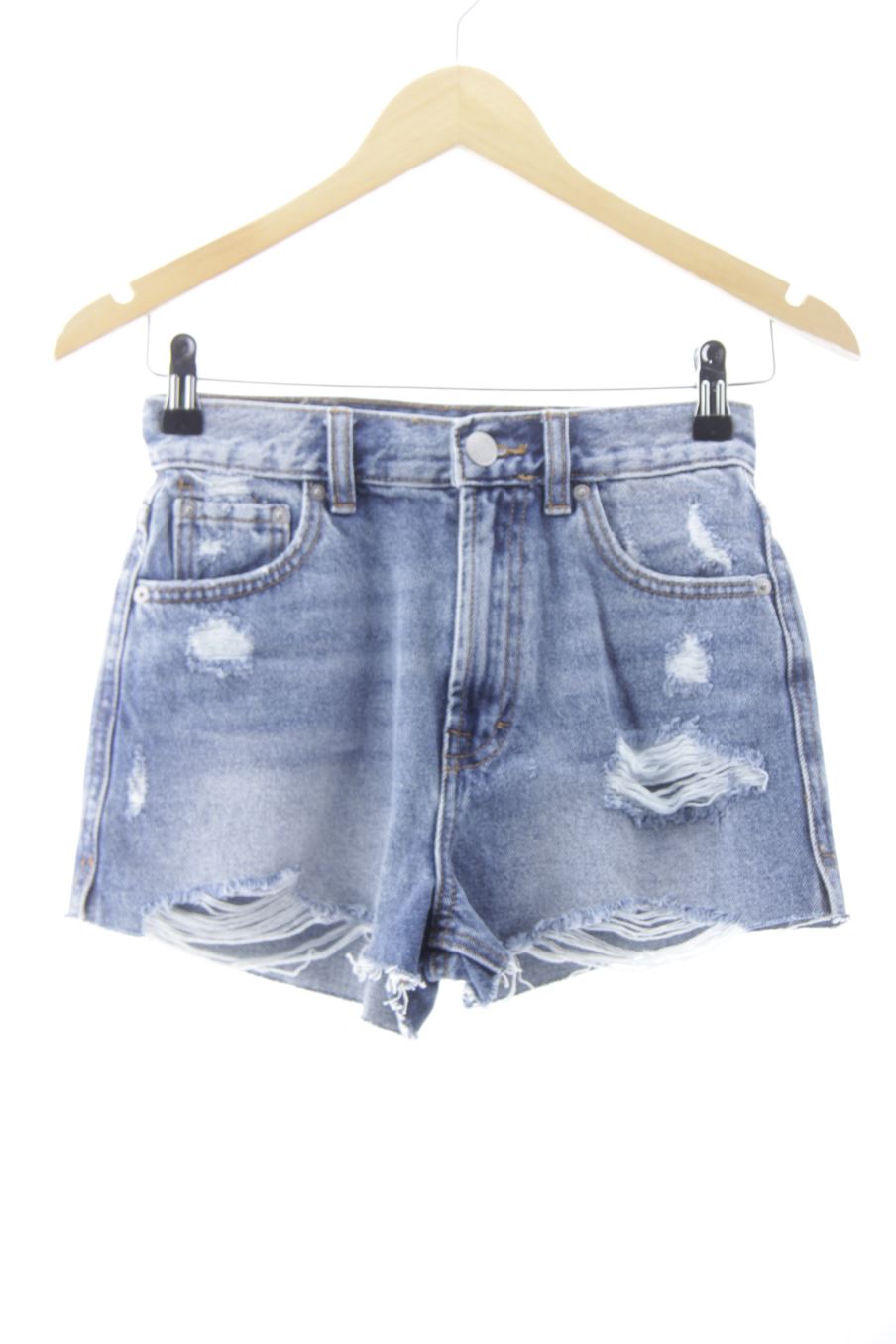 Shorts Pull & Bear de la taille 32, de couleur bleu de denim