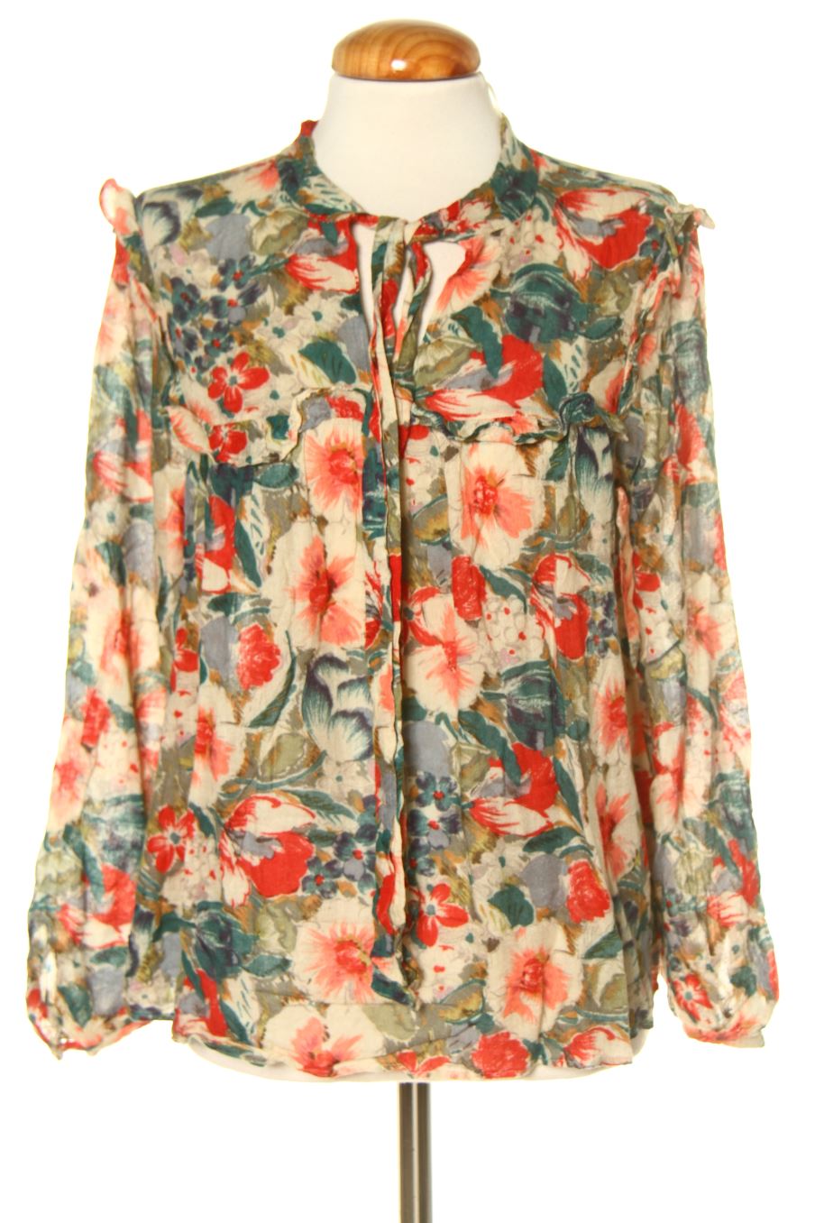 Blouse à manches longues Zara de la taille XS, de couleur imprimés