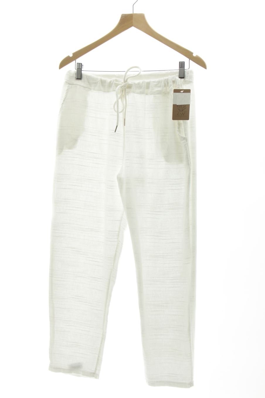 Pantalon Casual Made in italy de la taille M, de couleur blanc