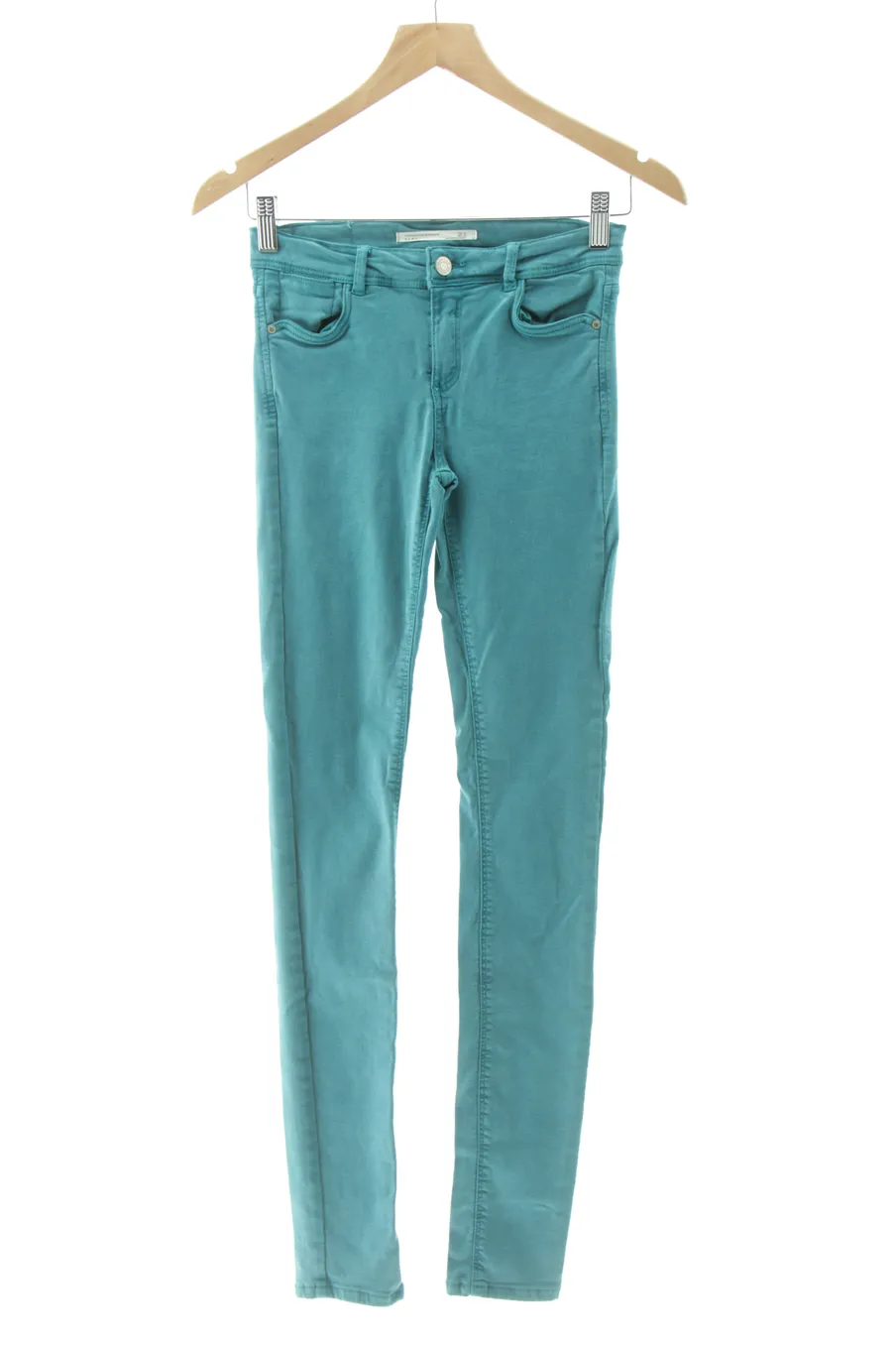 Jeans de Zara de la talla 34, de color verde