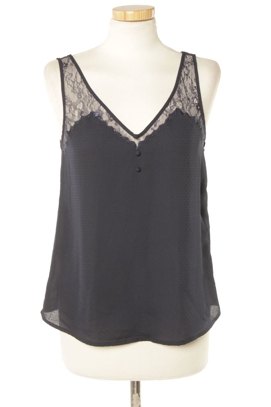 Top Naf Naf de la taille 34, de couleur bleu marine