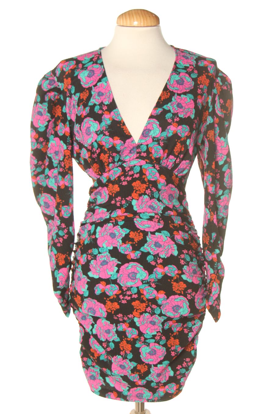 Vestido casual de Zara de la talla XS, de color flores