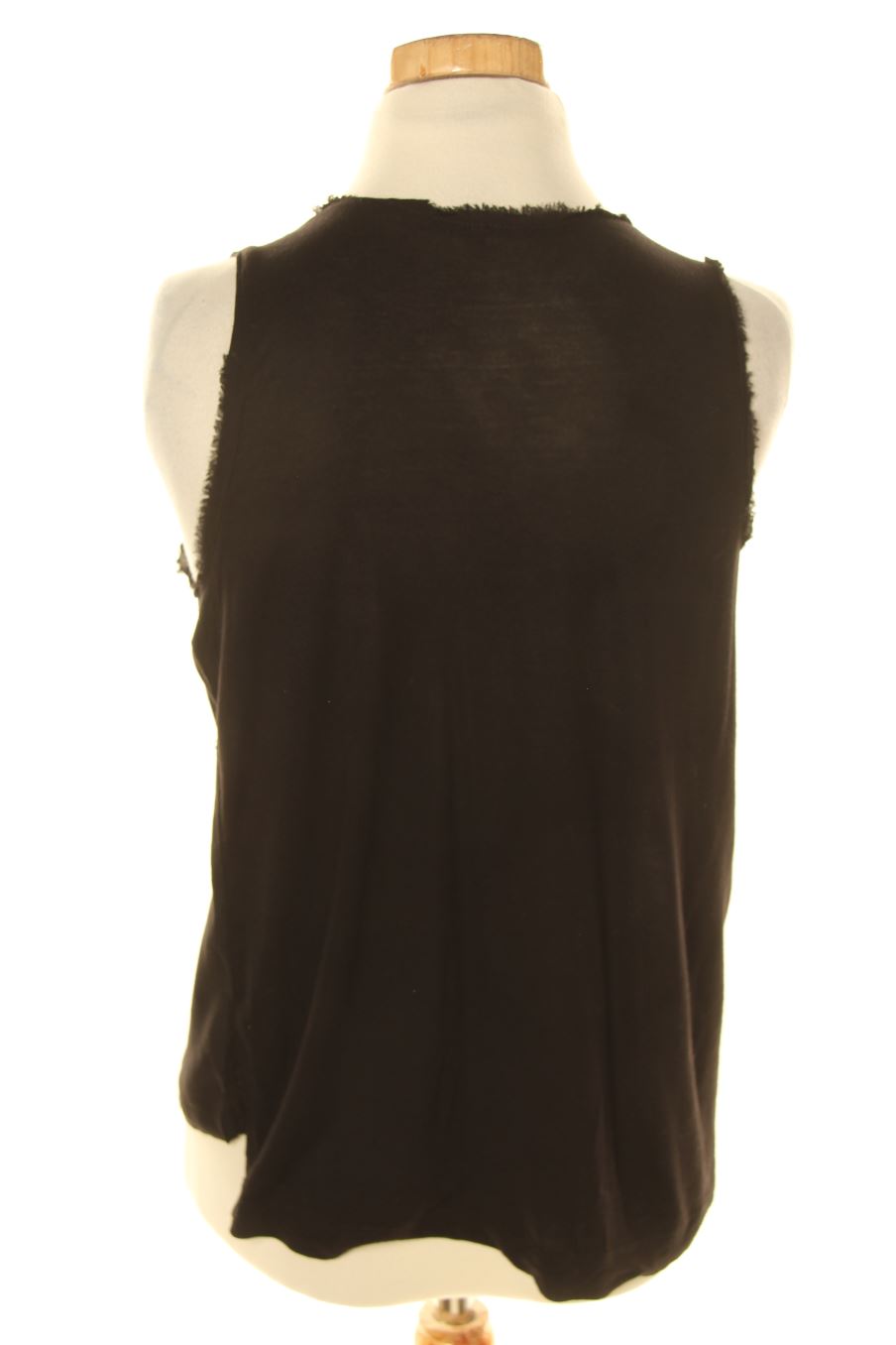 Top de Mango de la talla XS, de color negro