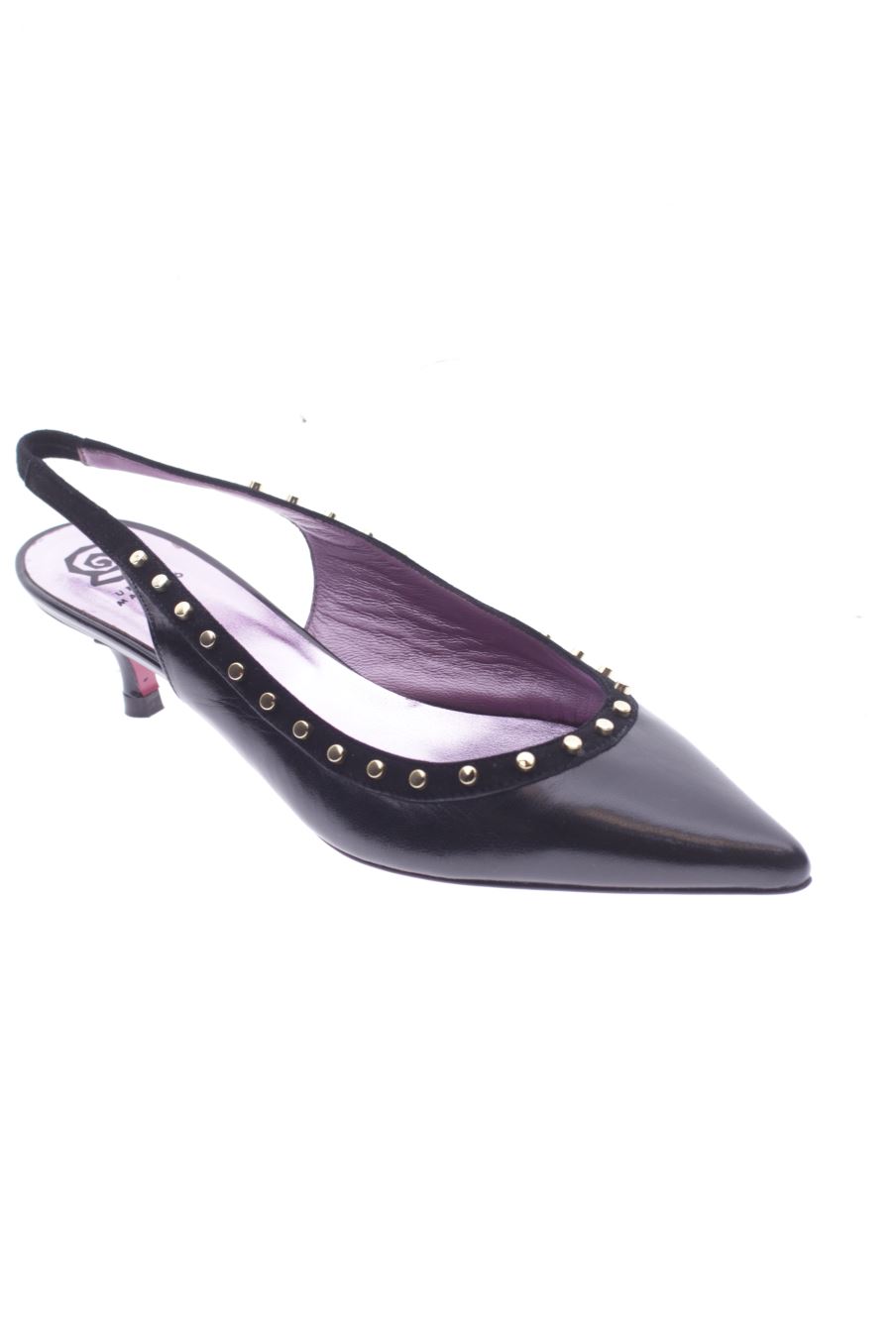 Sandalias tacon de Ursula Mascaro de la talla 39, de color negro de