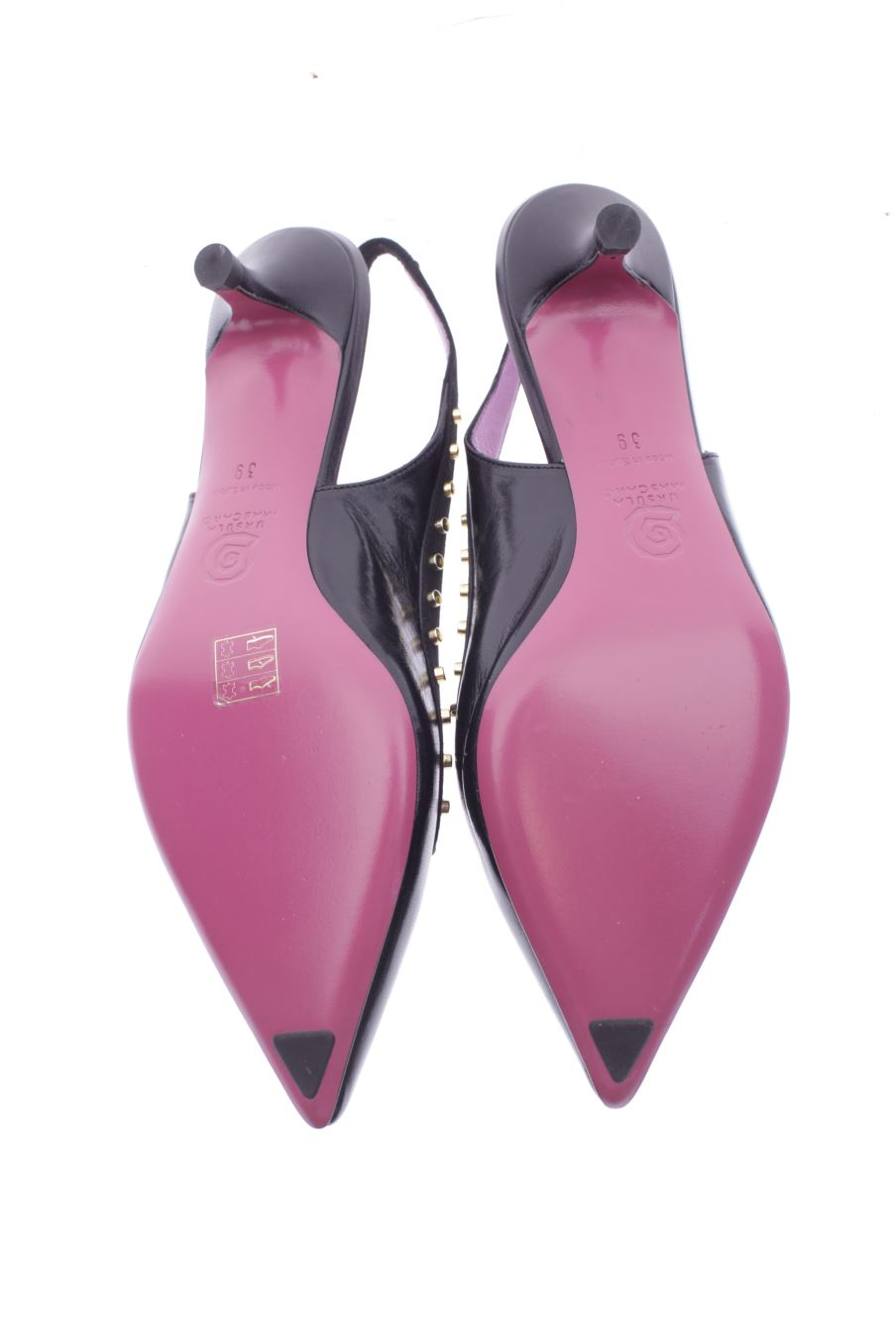 Sandalias tacon de Ursula Mascaro de la talla 39, de color negro de