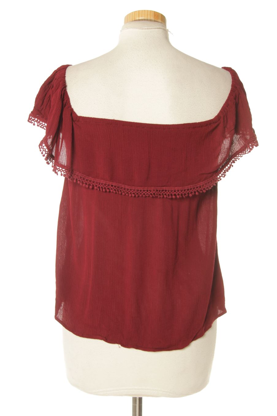Blusa de manga corta de PERCENTIL de la talla S, de color rojo