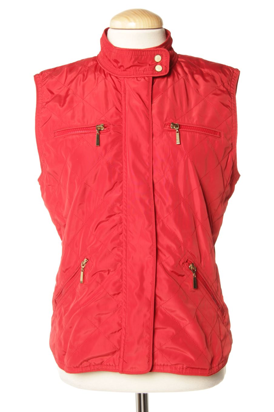 Veste sans manches Zara de la taille L, de couleur rouge
