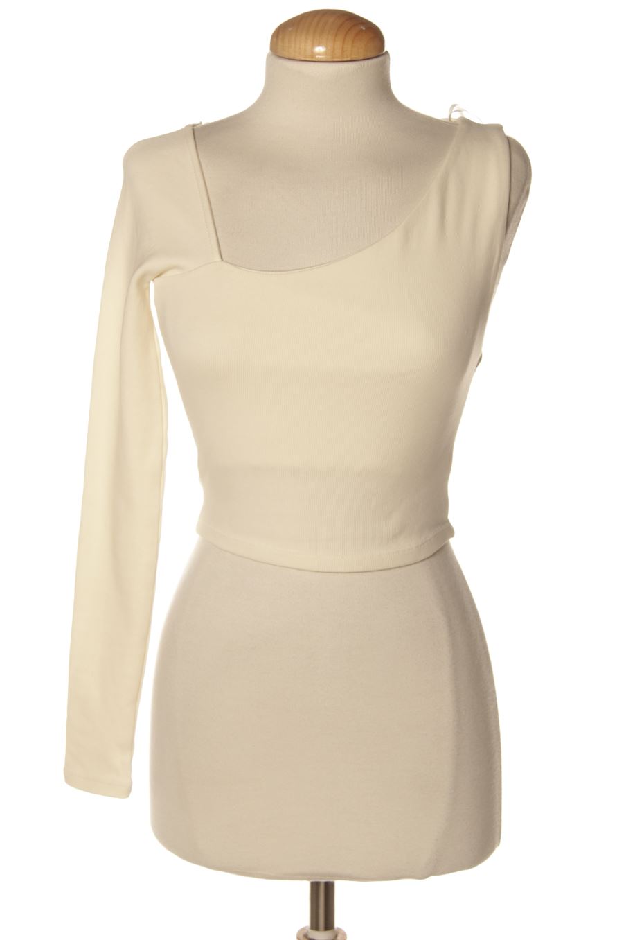 Top de Zara de la talla S, de color blanco